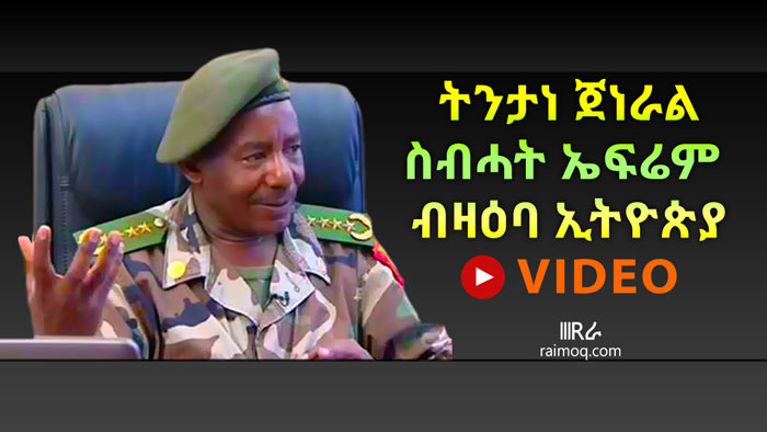 [VIDEO] An analysis of Ethiopian political mistakes by Gen. Sebhat Efriem