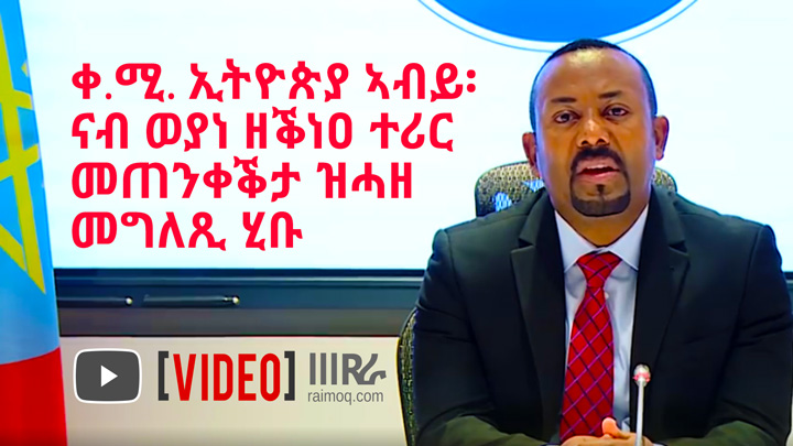 [VIDEO] Ethiopian PM Abiy Issues Warning Of Decisive Actions To Protect Country