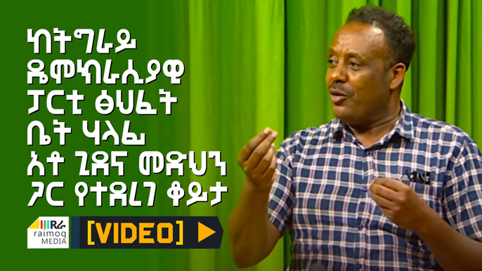 [VIDEO] Interview with Tigray Democratic Party Office Head Gidena Medhen