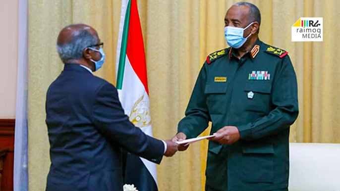 Eritrea’s delegation in Sudan, delivered a message from PIA