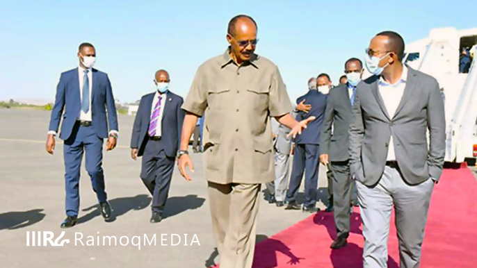 Ethiopian PM Abiy A. arrives in Asmara for a two-day working visit