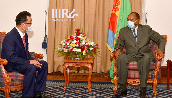 President Isaias Afwerki received credentials of Resident Ambassadors